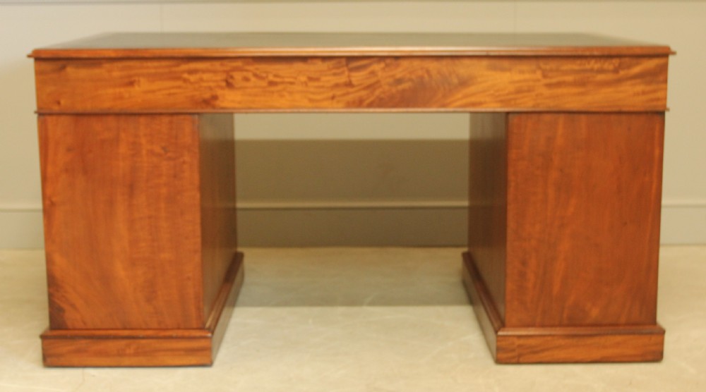 A Maple & co mahogany directors twin pedestal desk View VIII