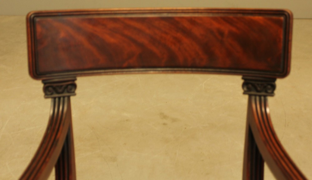 A WILLIAM IV MAHOGANY BAR BACK ARMCHAIR View VIII