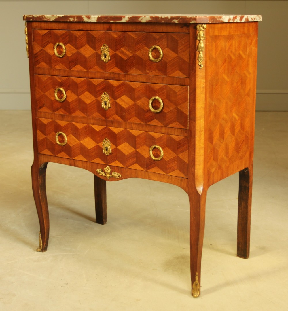 A 19TH Century Small French chest of drawers / Antique commode  View III