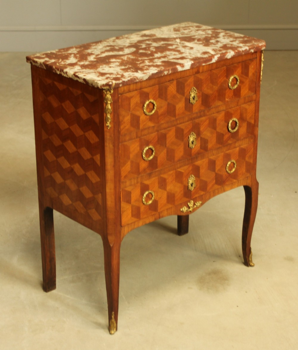 A 19TH Century Small French chest of drawers / Antique commode  View V
