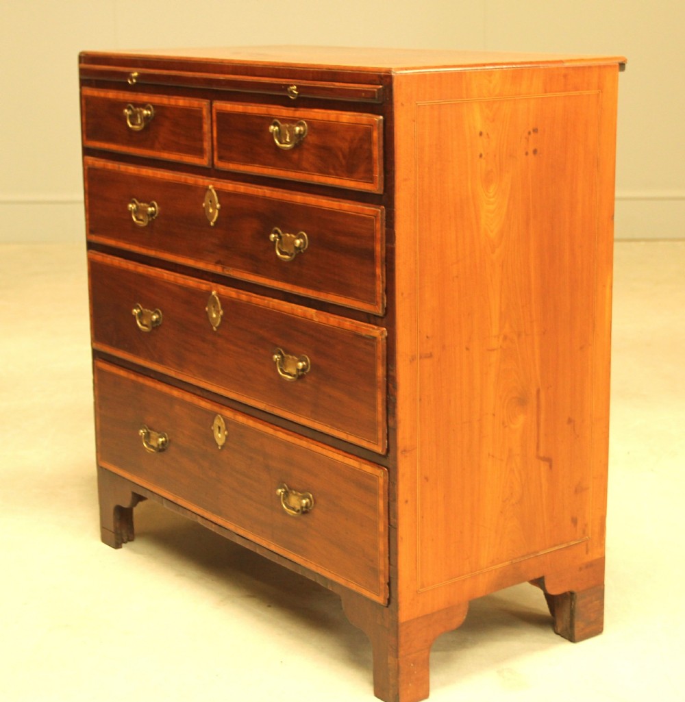 A 19th century mahogany Bachelor chest of drawers View II