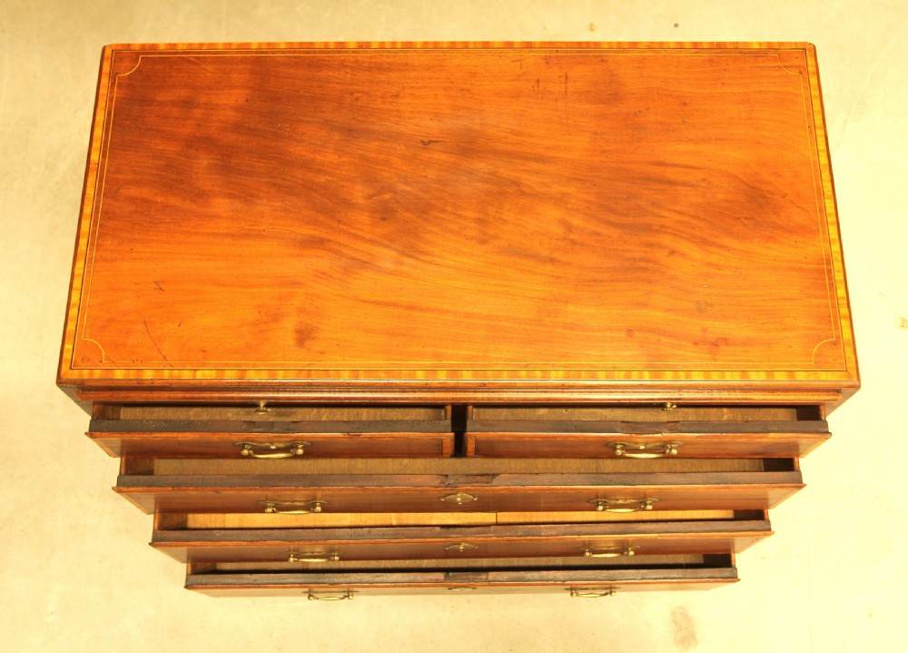 A 19th century mahogany Bachelor chest of drawers View V