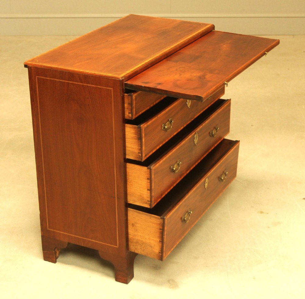 A 19th century mahogany Bachelor chest of drawers View VIII