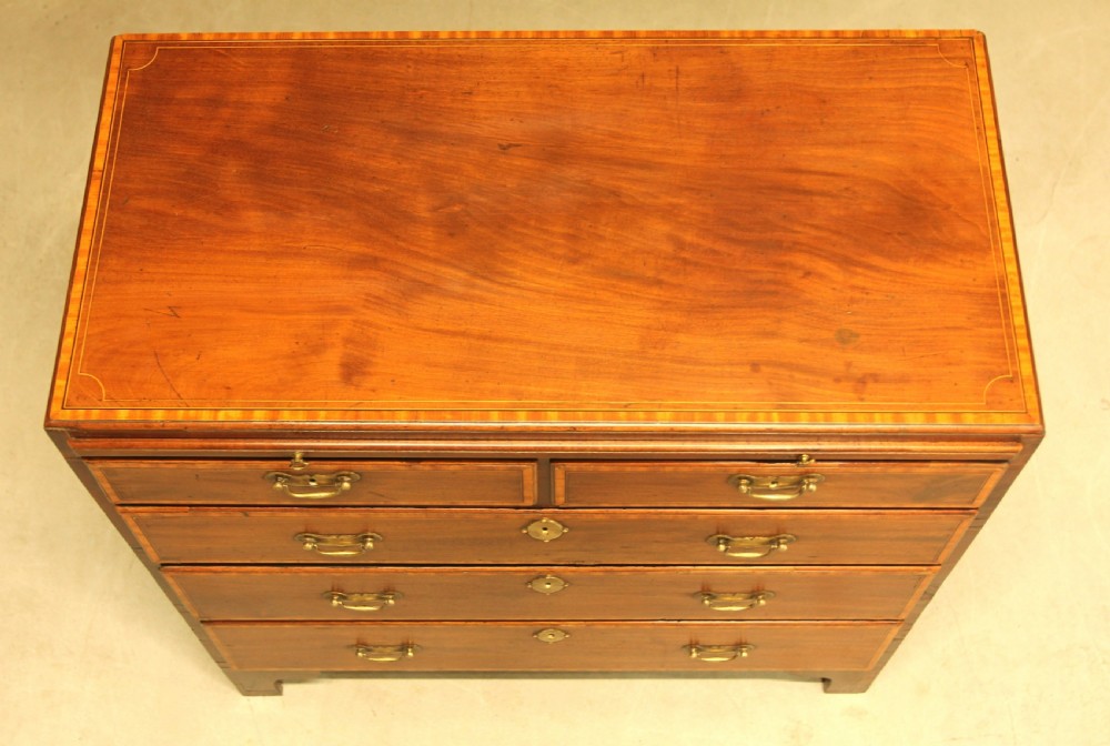 A 19th century mahogany Bachelor chest of drawers View X