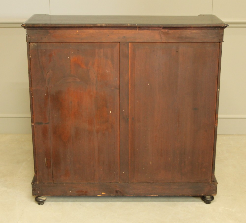 A Victorian Ebonized two door bookcase display  View XII