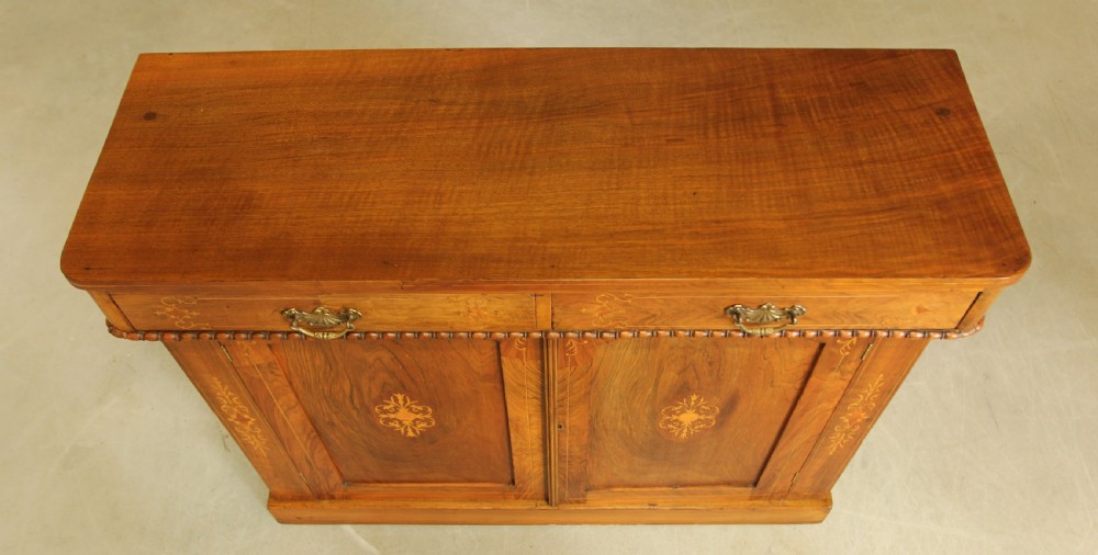 A Victorian walnut two door sideboard. View VIII