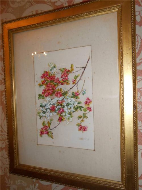 fig 1. Henry John Yeend King, Original Signed Watercolour, Cherry Blossom