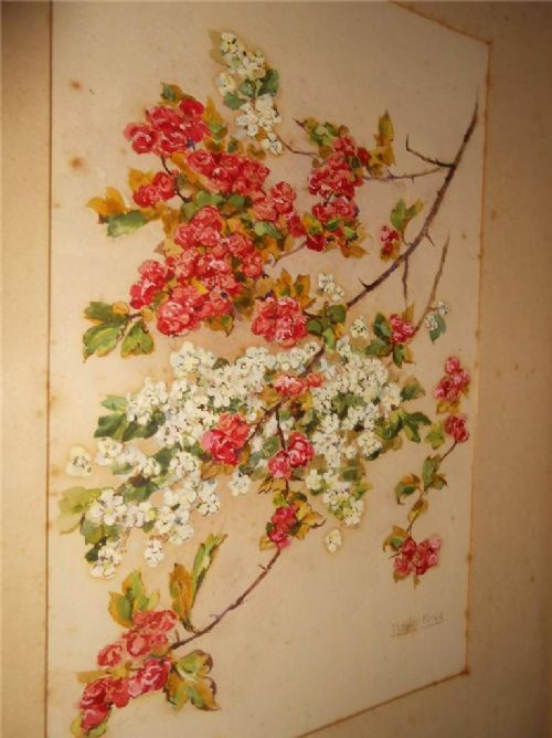 Henry John Yeend King, Original Signed Watercolour, Cherry Blossom