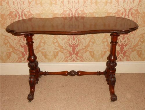 Victorian Burr Walnut Side Table