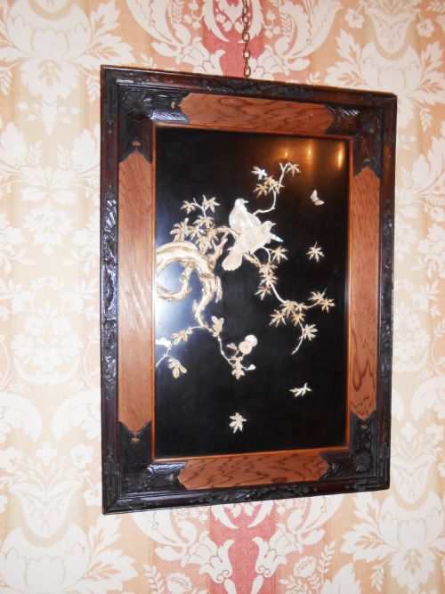 Early 20th Century Japanese Shibayama Plaque