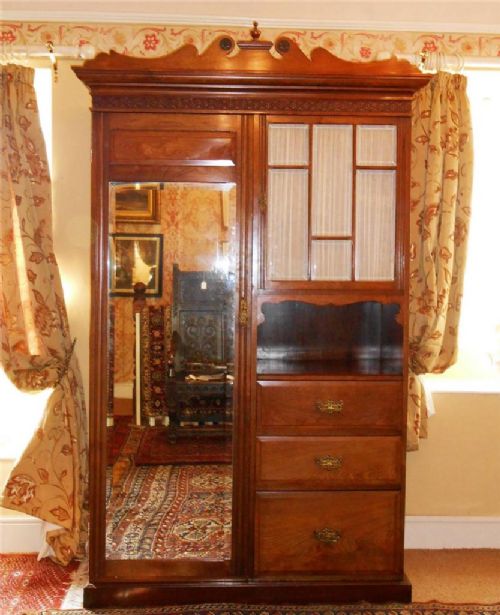Victorian Walnut Compactum Wardrobe