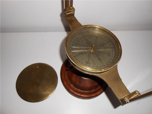 Rare Victorian Surveyor's Compass by Hewitson of Newcastle, C.1850