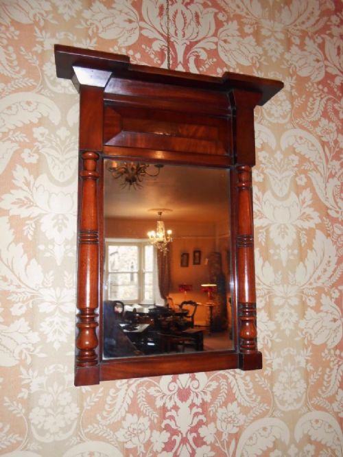 William IV Mahogany Pier Glass / Wall Mirror C.1835