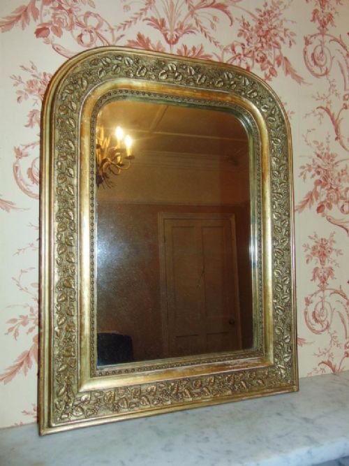 Pretty Victorian Gilt Pier Glass Mirror C.1860