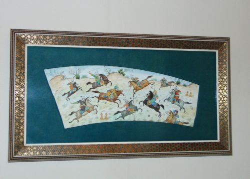 Beautiful Hand Painted Early 20th Century Indo Persian Painting on Ivory Panel