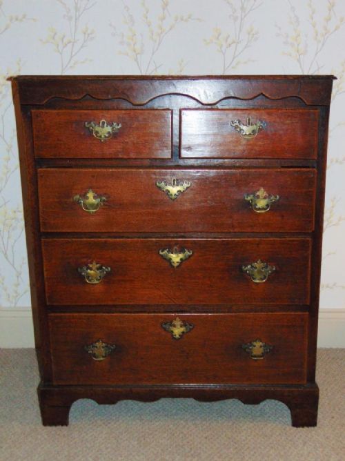 Country Oak George III Chest of Drawers Circa 1790