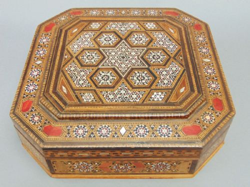 Fine Indian Vizagapatam Inlaid Hardwood Box C.1900