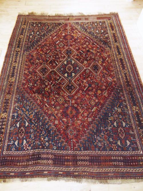 Antique Kashgai Carpet / Rug South West Persia C.1900