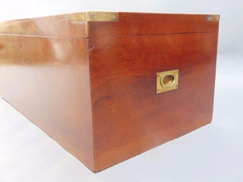 19th Century Mahogany Campaign Chest