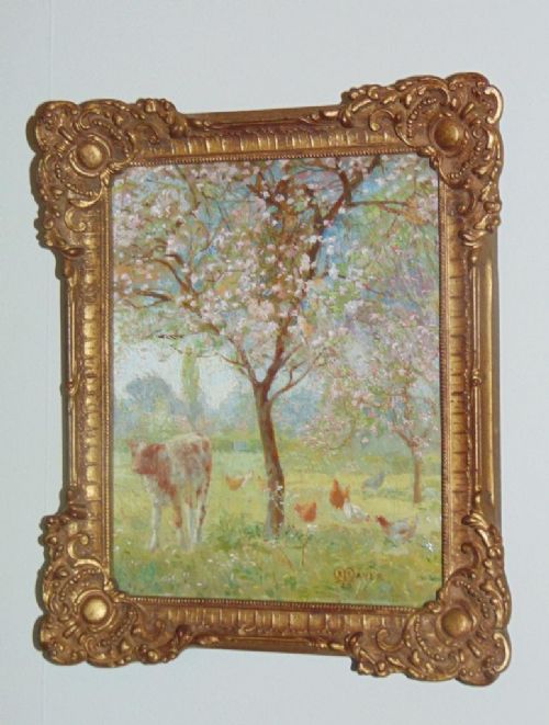 An English Orchard   Rs Mayer Oil on Canvas