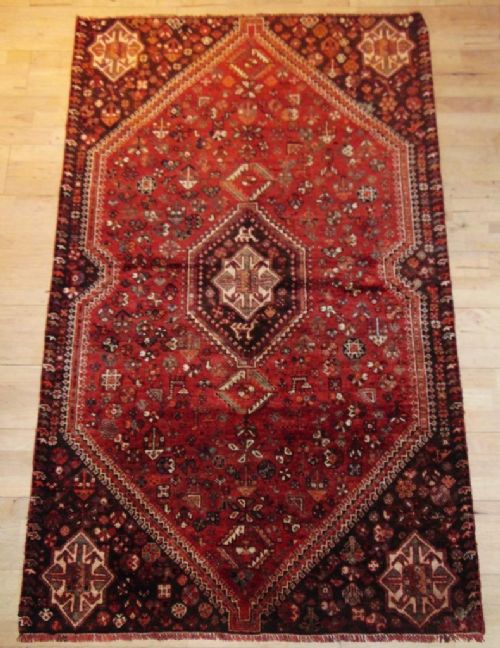 Good Pure Wool Antique Kamseh Rug Carpet Persian