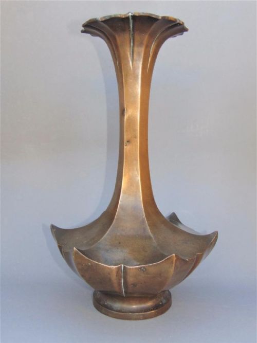 Large Japanese Meiji Period Bronze Vase C.1890