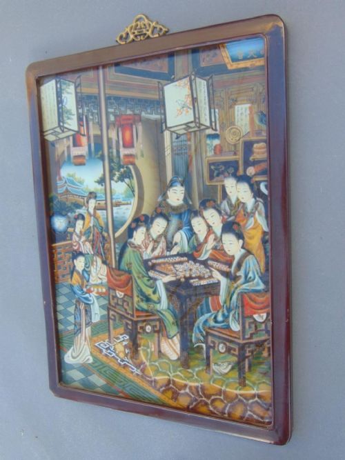 fig 1. Antique Chinese Painting on Glass