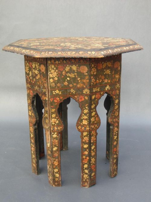 Beautiful Hand Painted Srinagar Kashmir Table