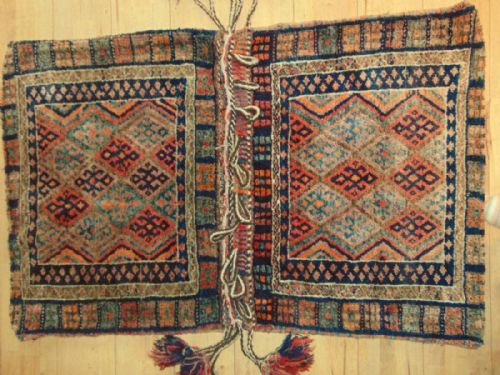 Large Handwoven Jaf Kurd Double Saddle Bag