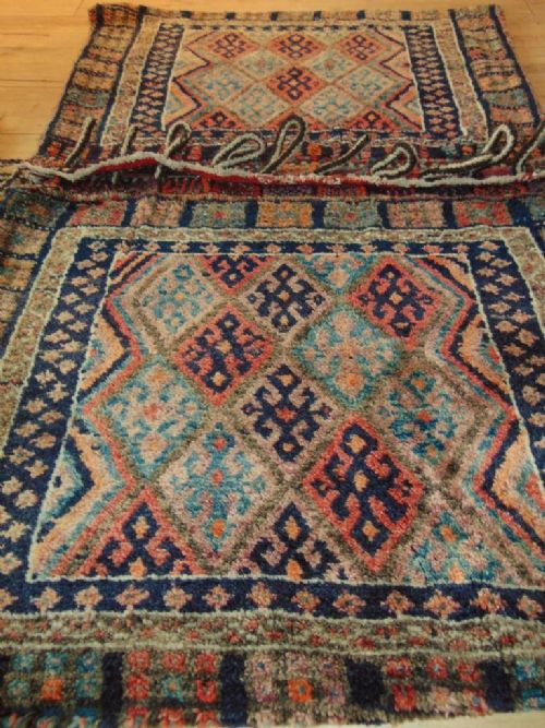 fig 1. Large Handwoven Jaf Kurd Double Saddle Bag