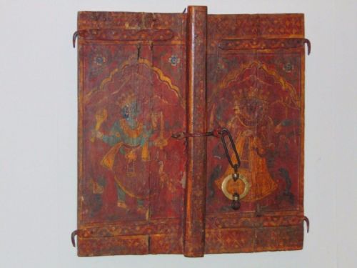 Hand Painted Indo Persian Cabinet Door Hanging