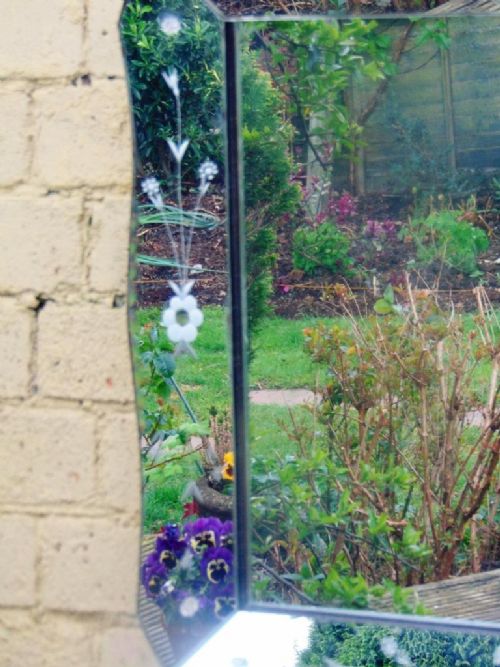 fig 1. Pretty Venetian Glass Mirror Early 20th Century