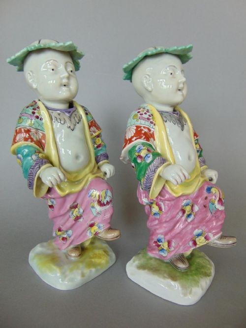 Rare Samson Famille Rose Enamel Dancing Boys
