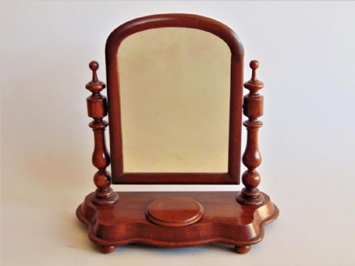 Neat Victorian Mahogany Cheval Mirror