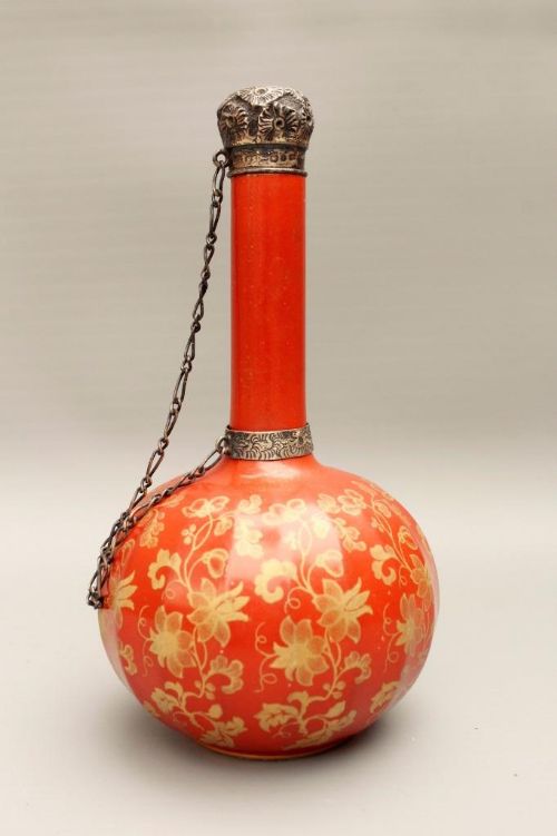 Purfume Bottle Taylor Tunnicliffe Silver Mounts 1887