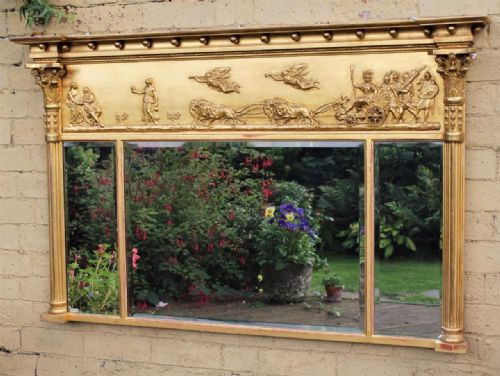Classical Victorian Overmantel Gilt Mirror