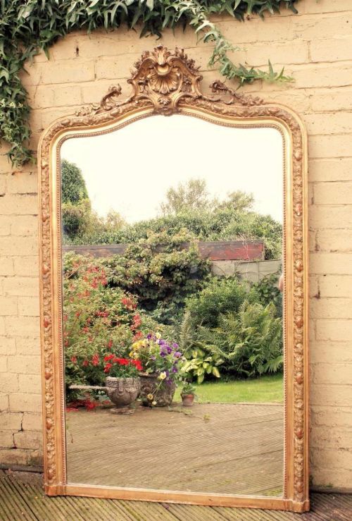 Large French Gilt Mirror 19th Century