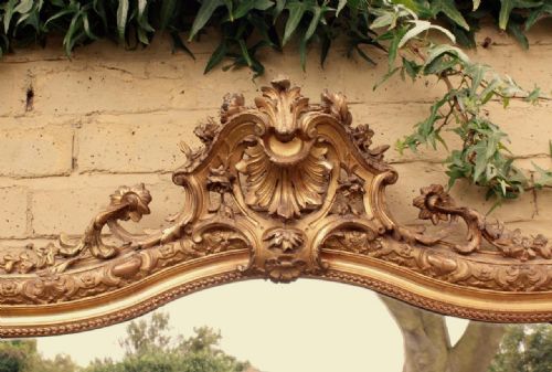 fig 1. Large French Gilt Mirror 19th Century