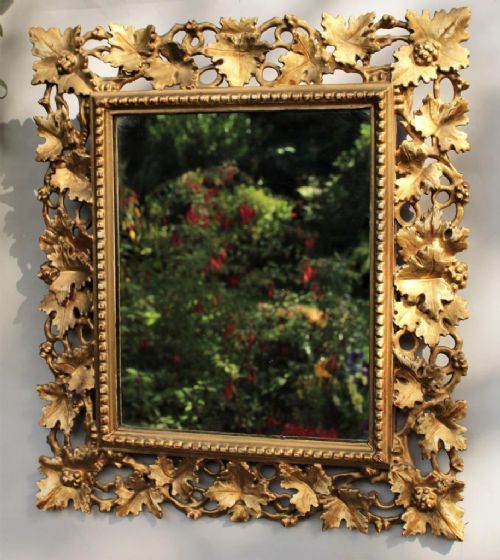 Florentine Water Gilded Mirror 19th Century