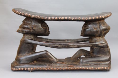 African Tribal Luba Headrest
