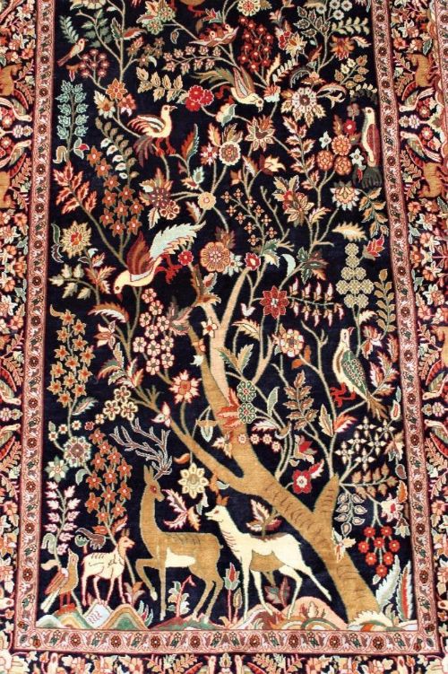 fig 1. Kashmir Silk Carpet Tree of Life