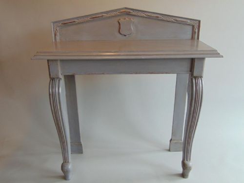Regency Console Hall Table Painted French Grey