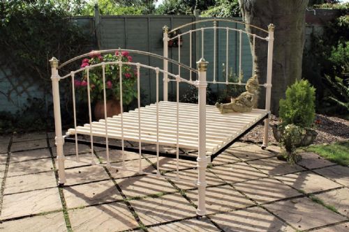 Beautiful Victorian Cast and Brass Double Bed