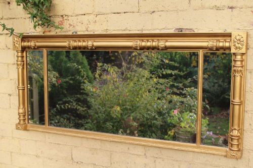 William IV Triple Plate Overmantel Mirror