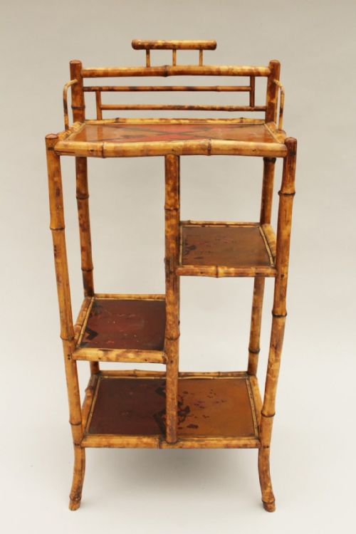 Aesthetic Period Bamboo Shelves Whatnot