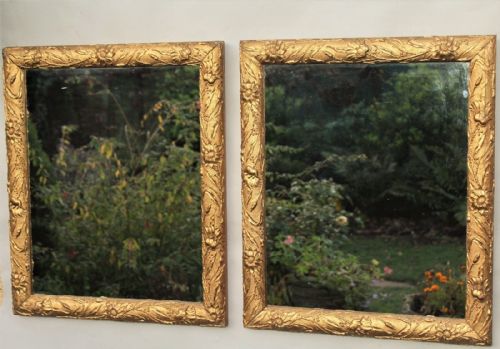 Pair of Aesthetic Gilt Frame Mirrors