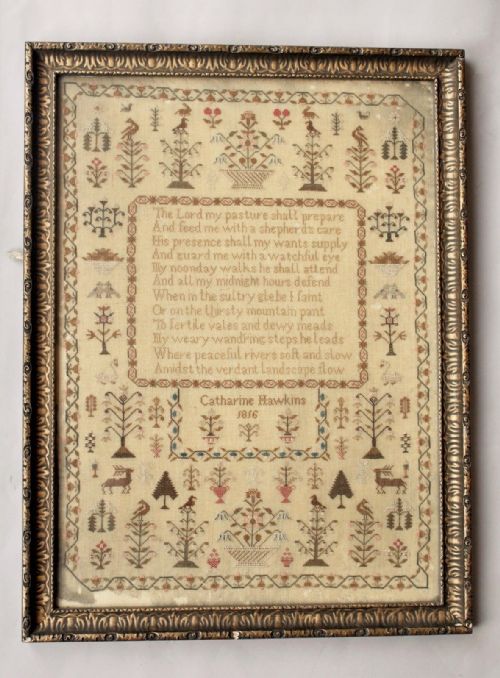 Fine Point Georgian Needlework Sampler