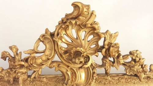 fig 1. Large French Gilt Marginal Mirror