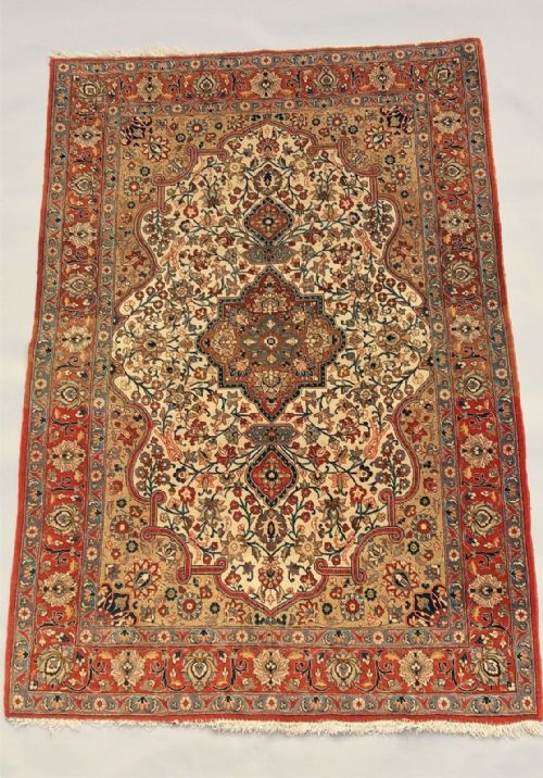 fig 1. Antique Ghom Carpet