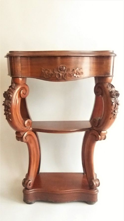 Pretty Victorian Mahogany Console Table
